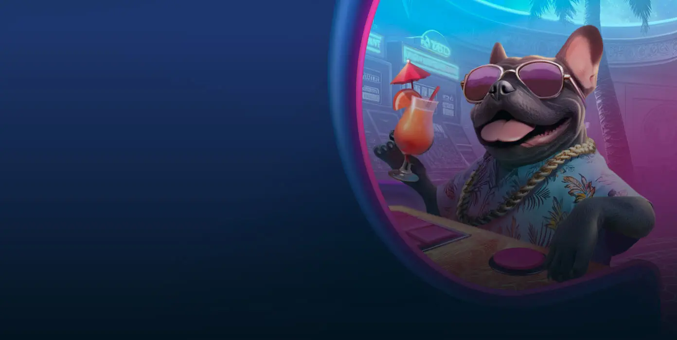 BaxterBet mascot, a grey French bulldog in sunglasses, next to a scorecard